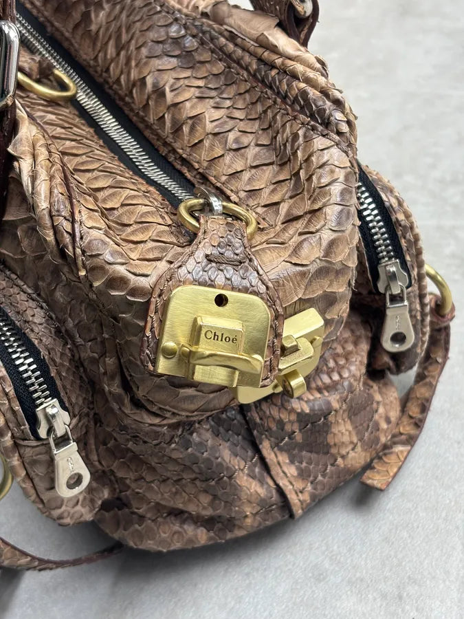 Chloé Betty Beige Python Leather Bag vQDiGot 13
