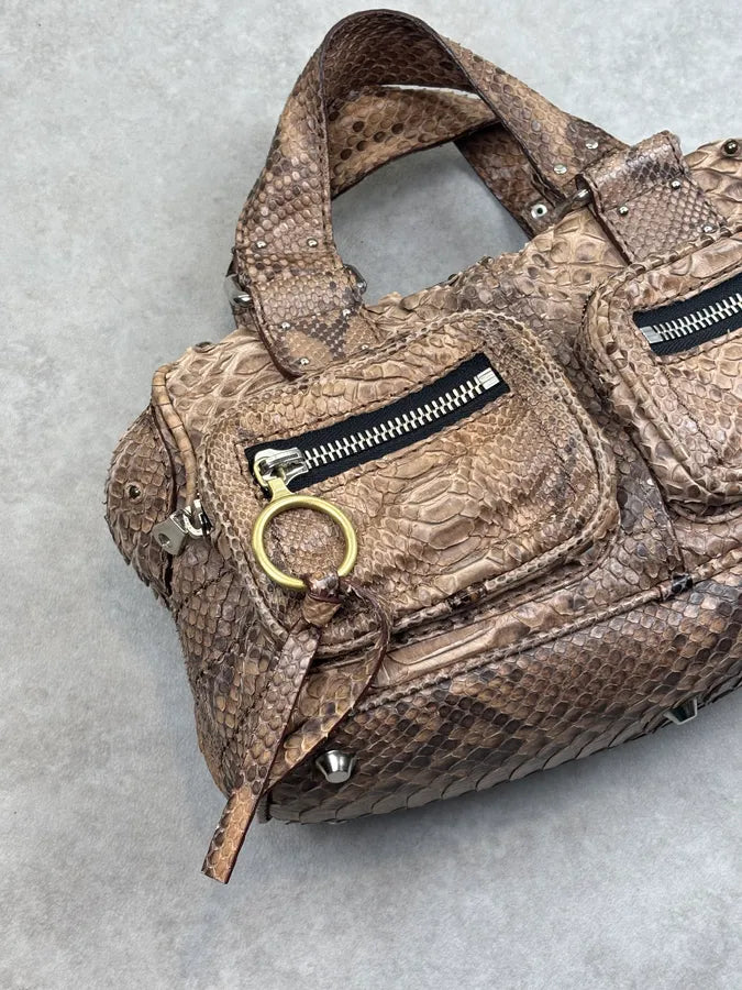Chloé Betty Beige Python Leather Bag vQDiGot 4