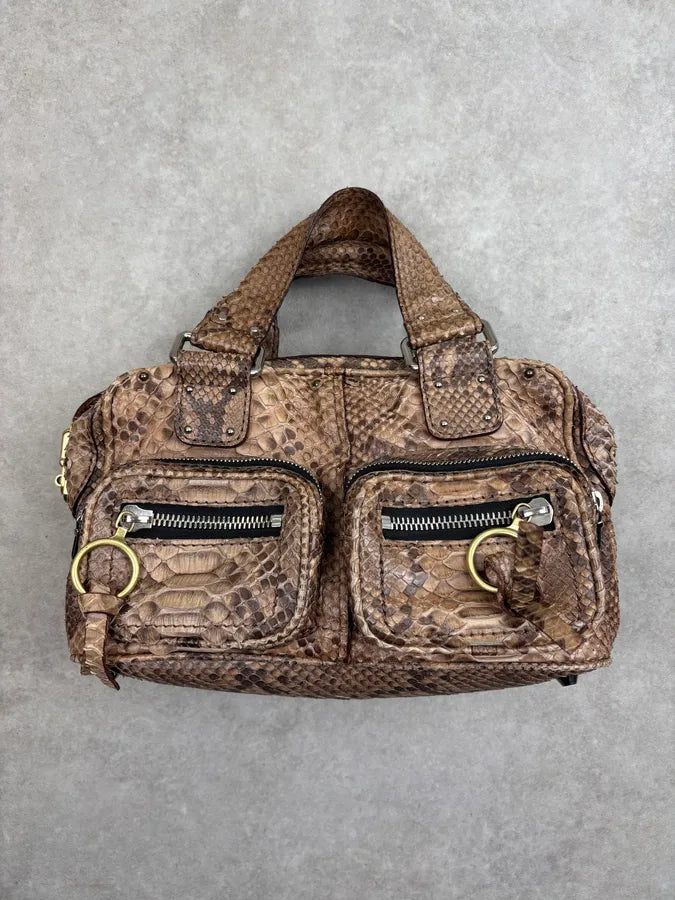 Chloé Betty Beige Python Leather Bag vQDiGot 8