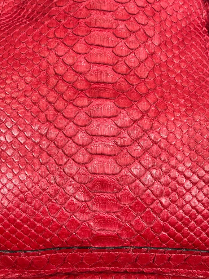 Chloé Red Python Leather Handle Bag HQwyRwD 15