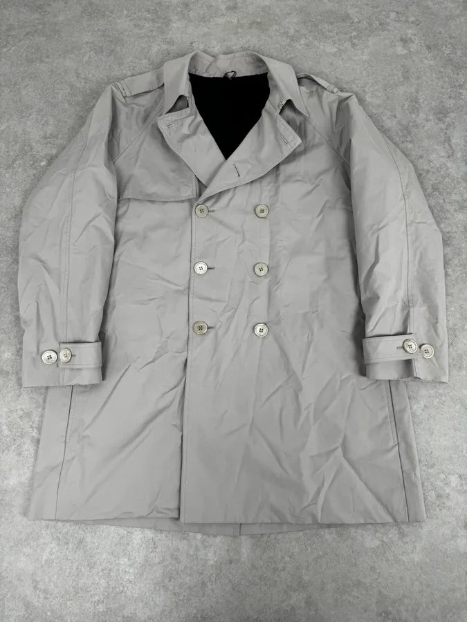 2010s Dior Grey Classy Trench Coat cNQEeRL 0