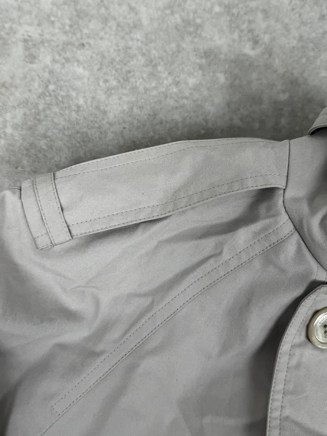 2010s Dior Grey Classy Trench Coat cNQEeRL 9