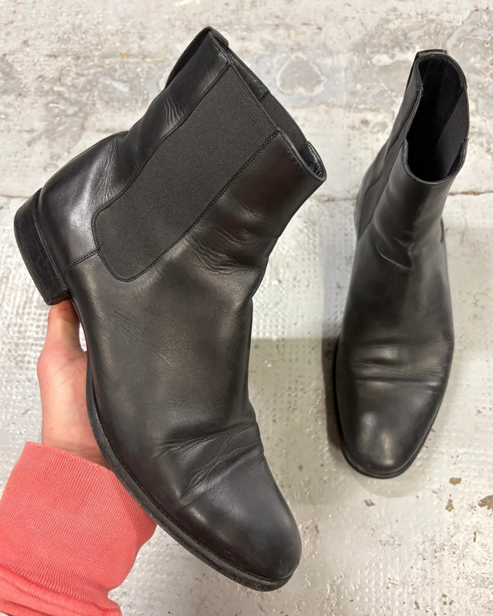 Christian Dior Black Minimalist Pure Leather Boots NHkPnCv 0