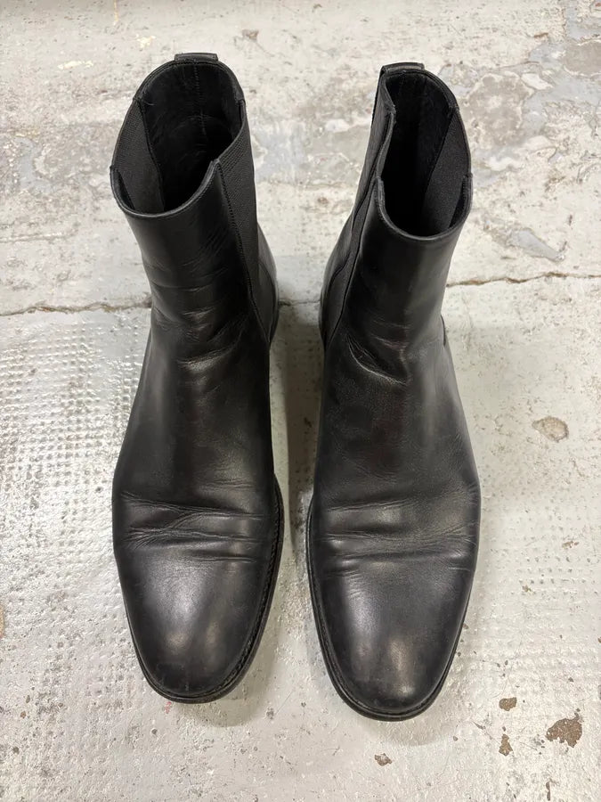 Christian Dior Black Minimalist Pure Leather Boots NHkPnCv 1