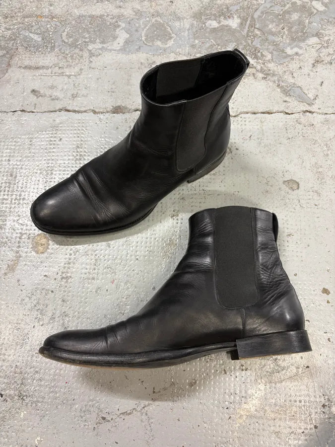 Christian Dior Black Minimalist Pure Leather Boots NHkPnCv 3