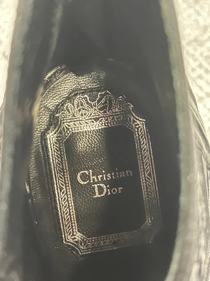 Christian Dior Black Python Leather Heels nBXdFhu 10