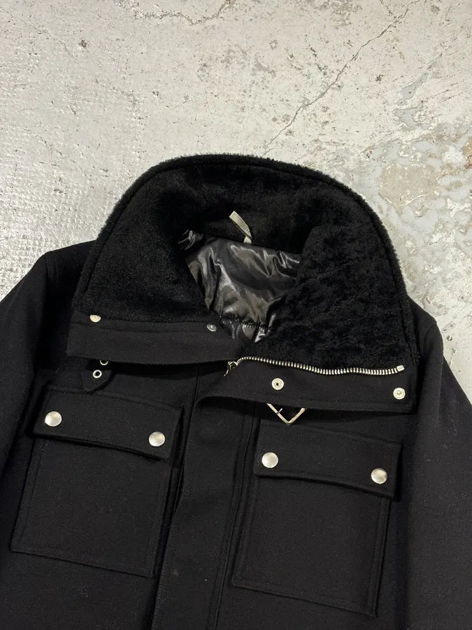 AW2009 Dior Black Wool Multi-Pocket Classy Coat by Kris Van Assche JsoggUI 4