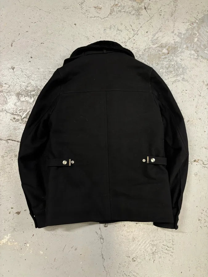 AW2009 Dior Black Wool Multi-Pocket Classy Coat by Kris Van Assche JsoggUI 6