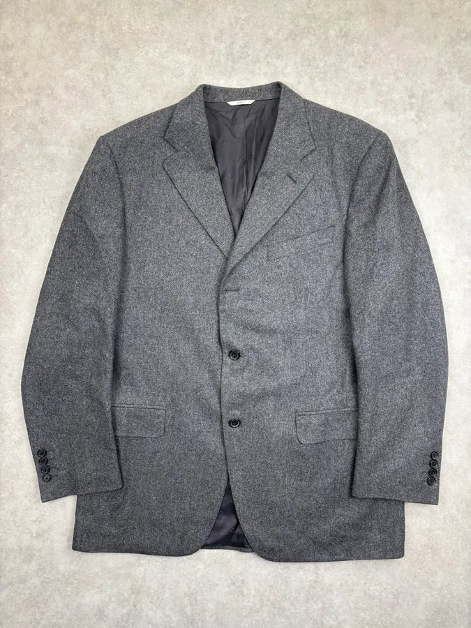 1990s Christian Dior Grey Wool Blazer & Pants Suit Set GDqXlUN 2
