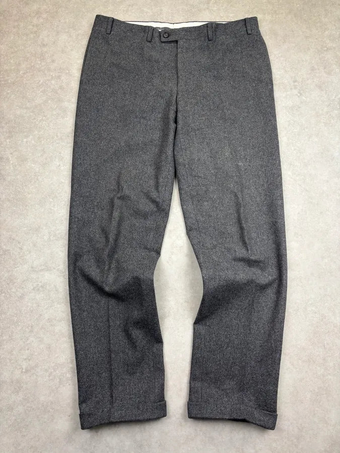 1990s Christian Dior Grey Wool Blazer & Pants Suit Set GDqXlUN 3