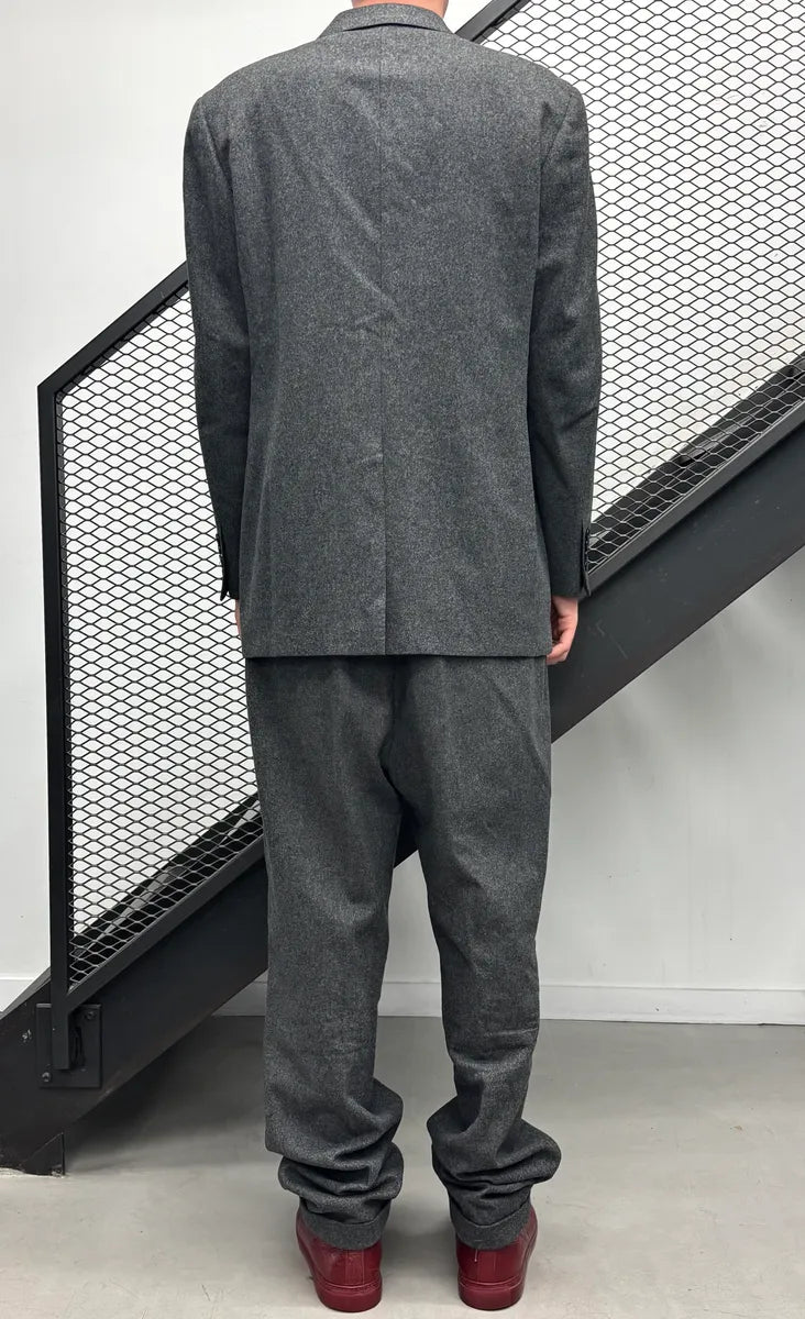 1990s Christian Dior Grey Wool Blazer & Pants Suit Set GDqXlUN 1