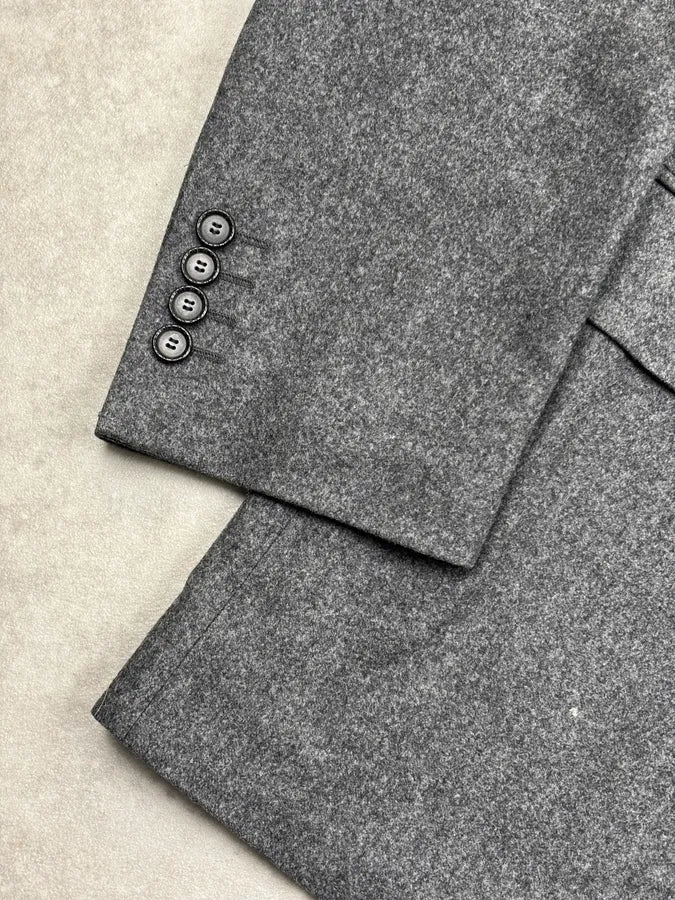 1990s Christian Dior Grey Wool Blazer & Pants Suit Set GDqXlUN 13