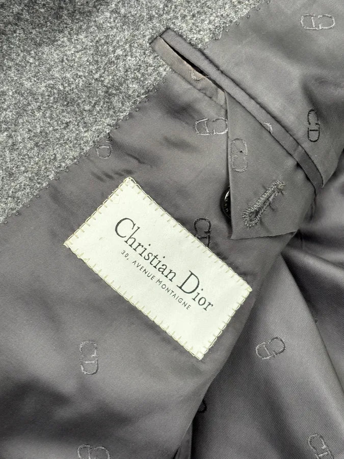 1990s Christian Dior Grey Wool Blazer & Pants Suit Set GDqXlUN 18