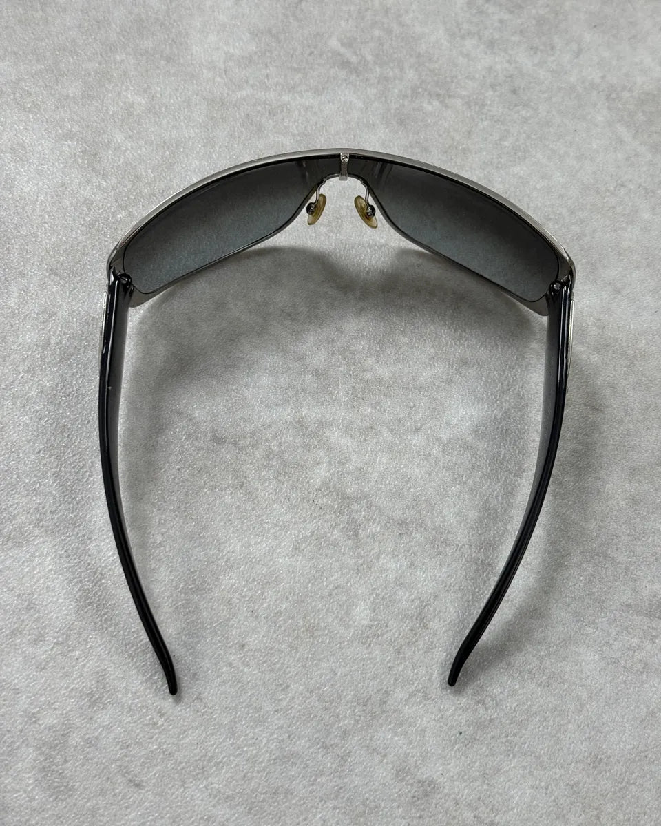Christian Dior Metal Swarovski Shield Black Sunglasses FEdisVt 7