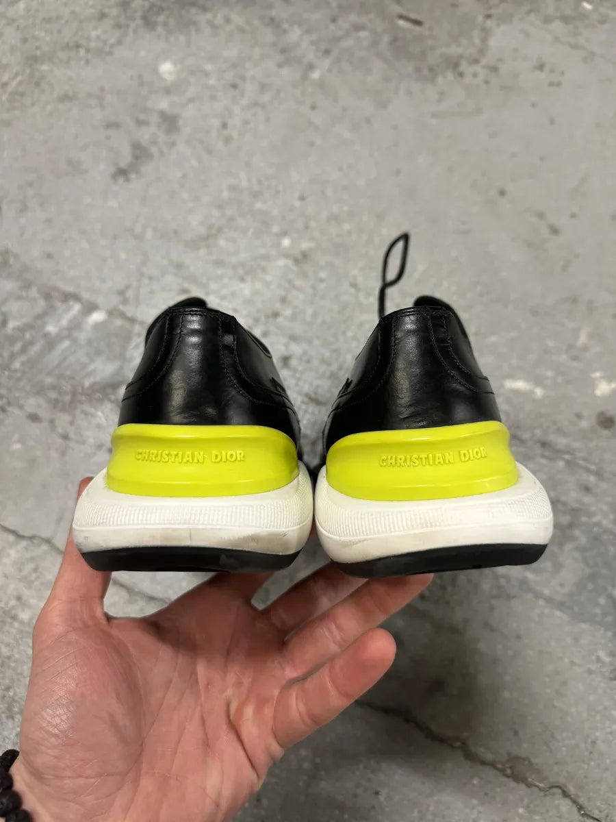 Christian Dior Yellow & Black Derby Leather Shoes by Kim Jones (40.5eu/us7.5) 4