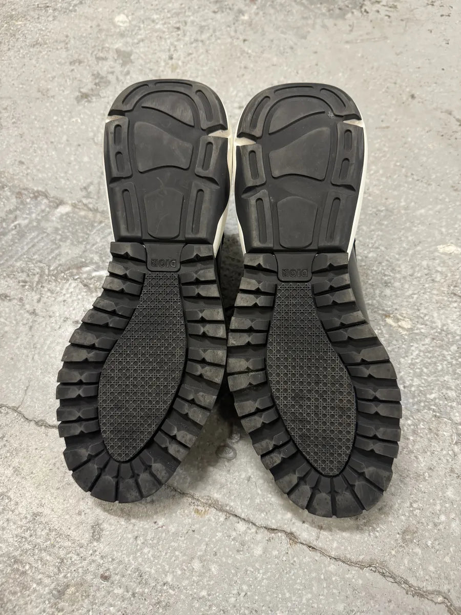 Christian Dior Yellow & Black Derby Leather Shoes by Kim Jones (40.5eu/us7.5) 7