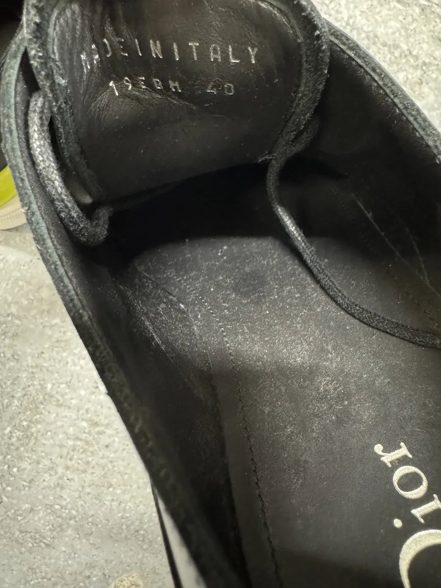 Christian Dior Yellow & Black Derby Leather Shoes by Kim Jones (40.5eu/us7.5) 9