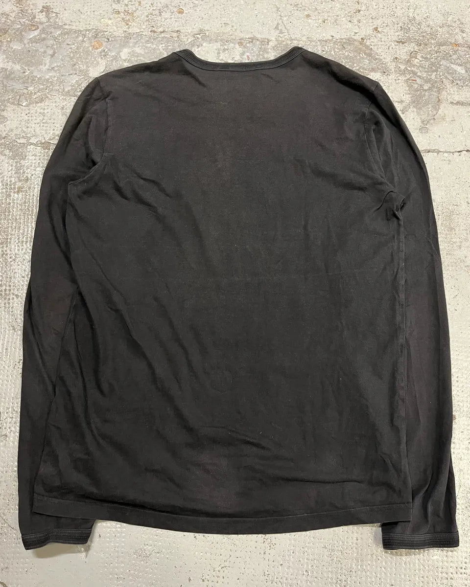 Christian Lacroix Black Embroidered V-Neck Longsleeve RBxaObe 7