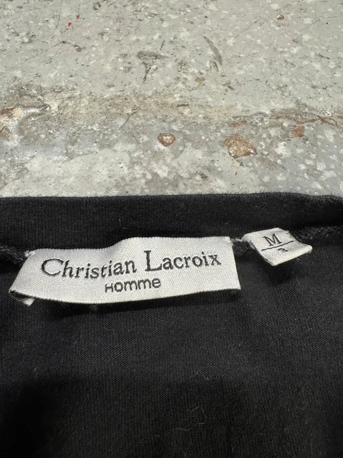 Christian Lacroix V Neck Distressed Longsleeves MYTsKtk 7