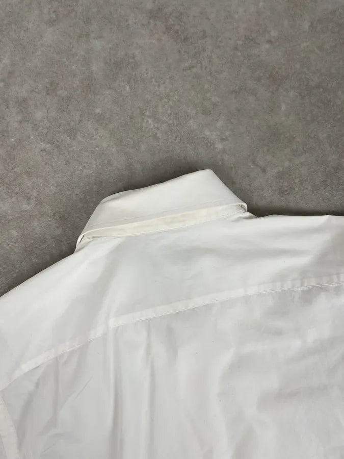 Christian Lacroix White Embroidered Plastron Shirt vOzGpaQ 6