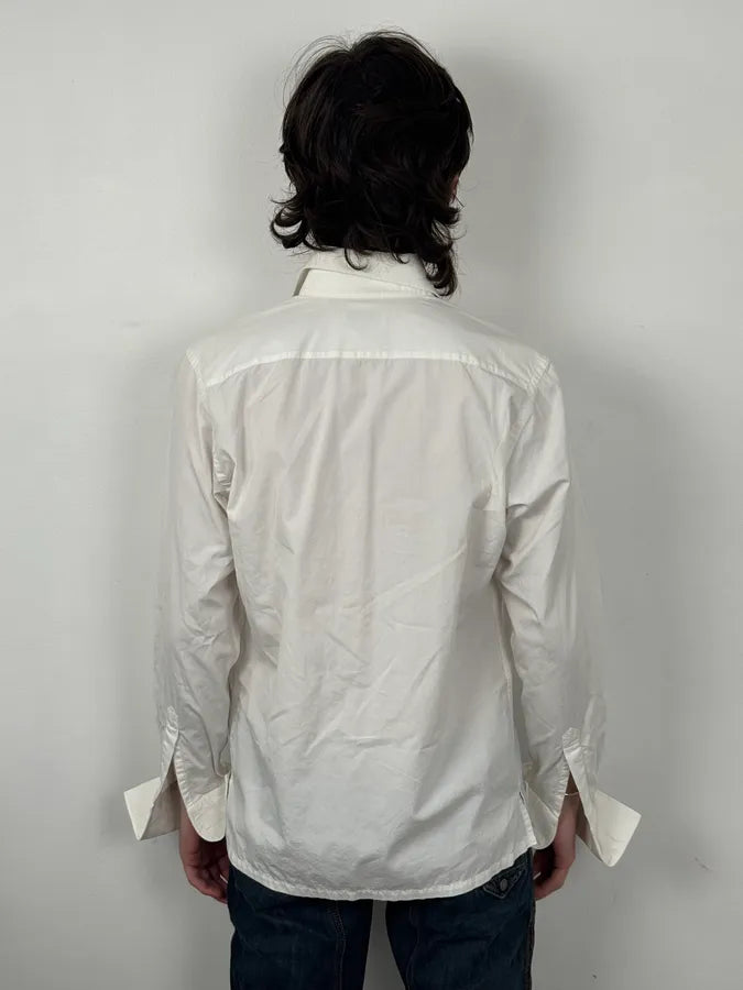 Christian Lacroix White Embroidered Plastron Shirt vOzGpaQ 2