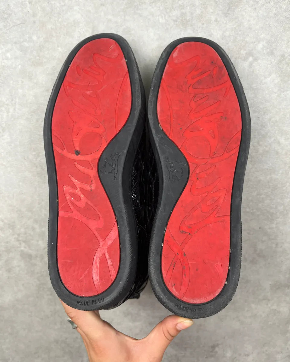 Christian Louboutin Black Python High Sneakers OTEKiPu 7