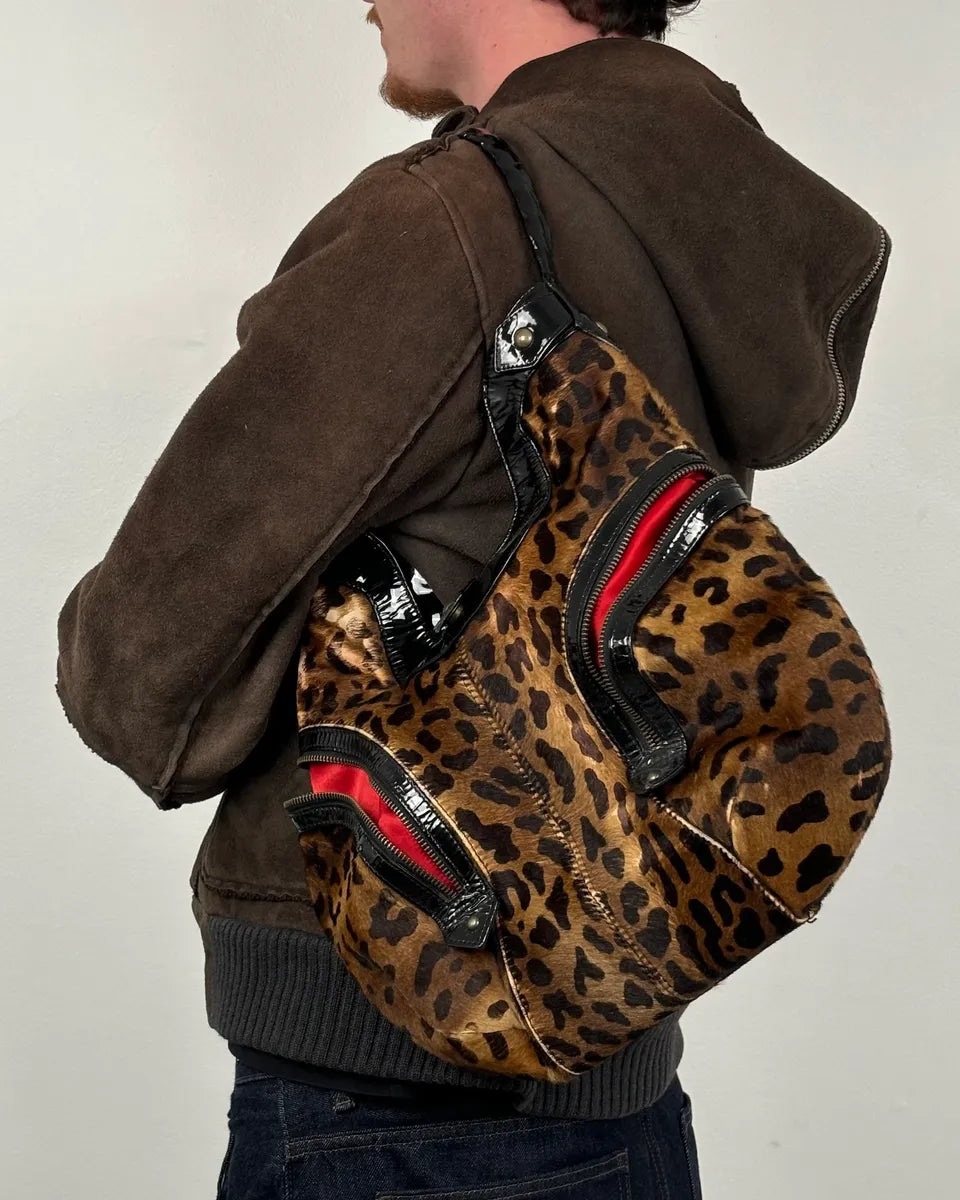 Christian Louboutin Leopard Calf Hair Handle Bag UmIzrse 1