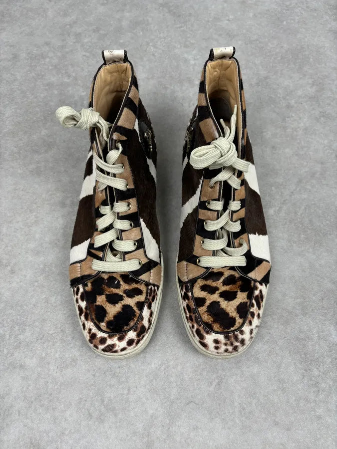 Christian Louboutin “Rantus Orlato Flat” Pony Hair Sneakers XQEiWjB 6