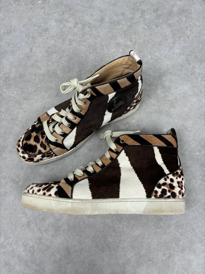 Christian Louboutin “Rantus Orlato Flat” Pony Hair Sneakers XQEiWjB 5