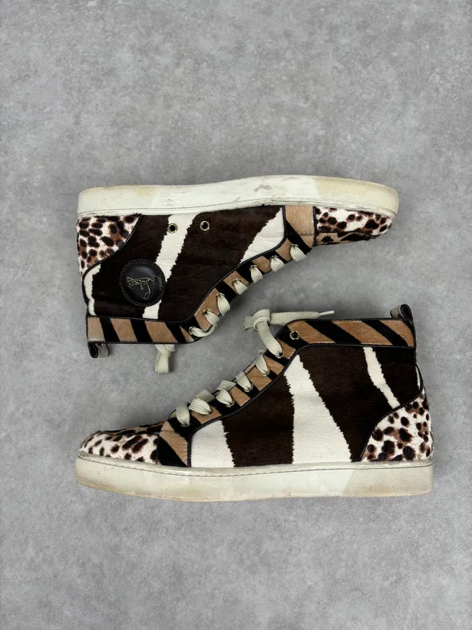 Christian Louboutin “Rantus Orlato Flat” Pony Hair Sneakers XQEiWjB 4