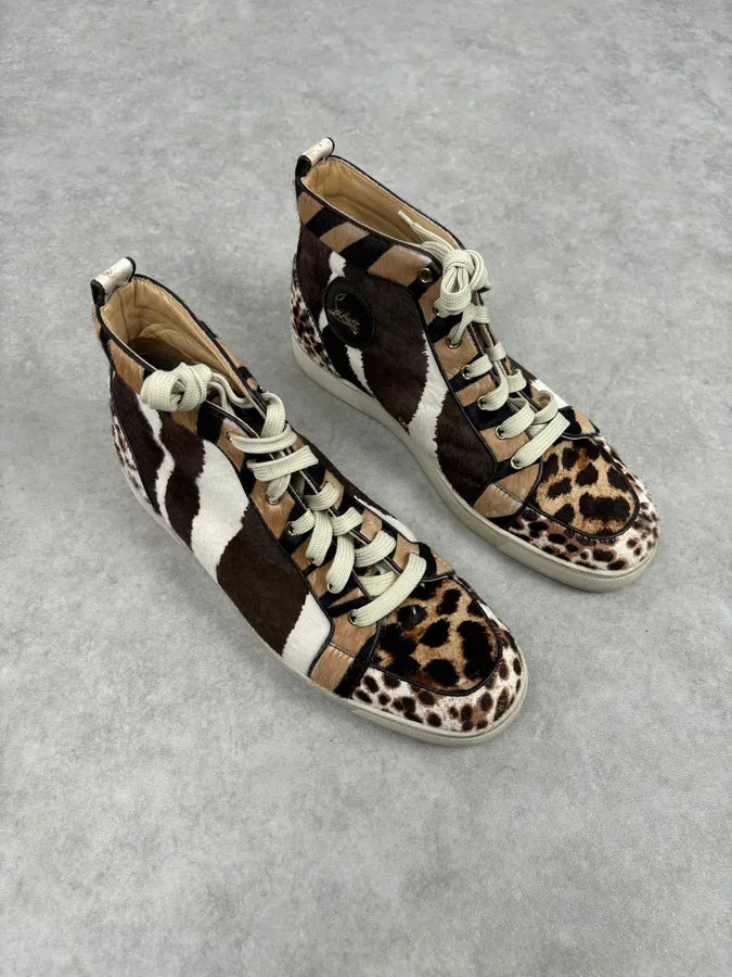 Christian Louboutin “Rantus Orlato Flat” Pony Hair Sneakers XQEiWjB 7