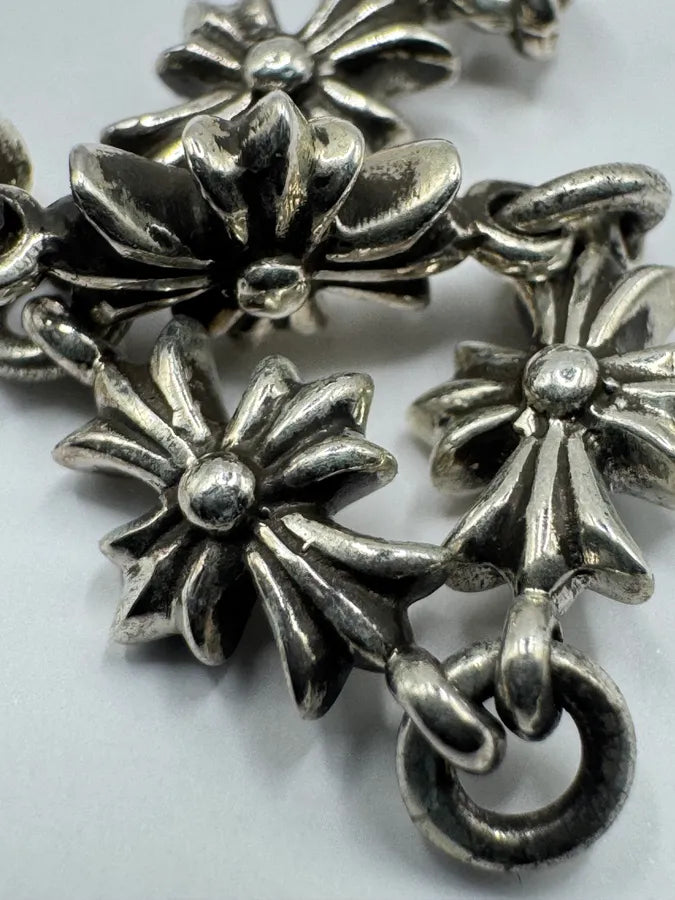 Chrome Hearts 5 Drop Tiny E Silver Earring hIxvznA 4