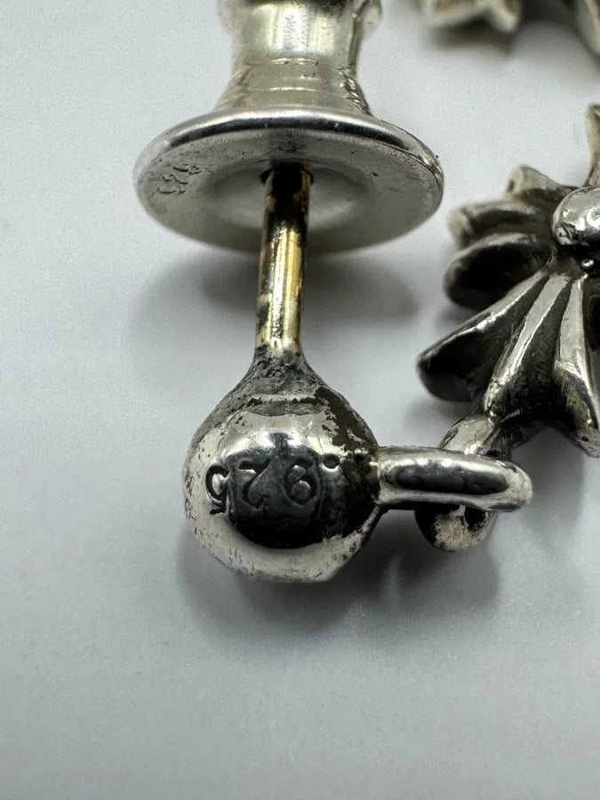 Chrome Hearts 5 Drop Tiny E Silver Earring hIxvznA 8