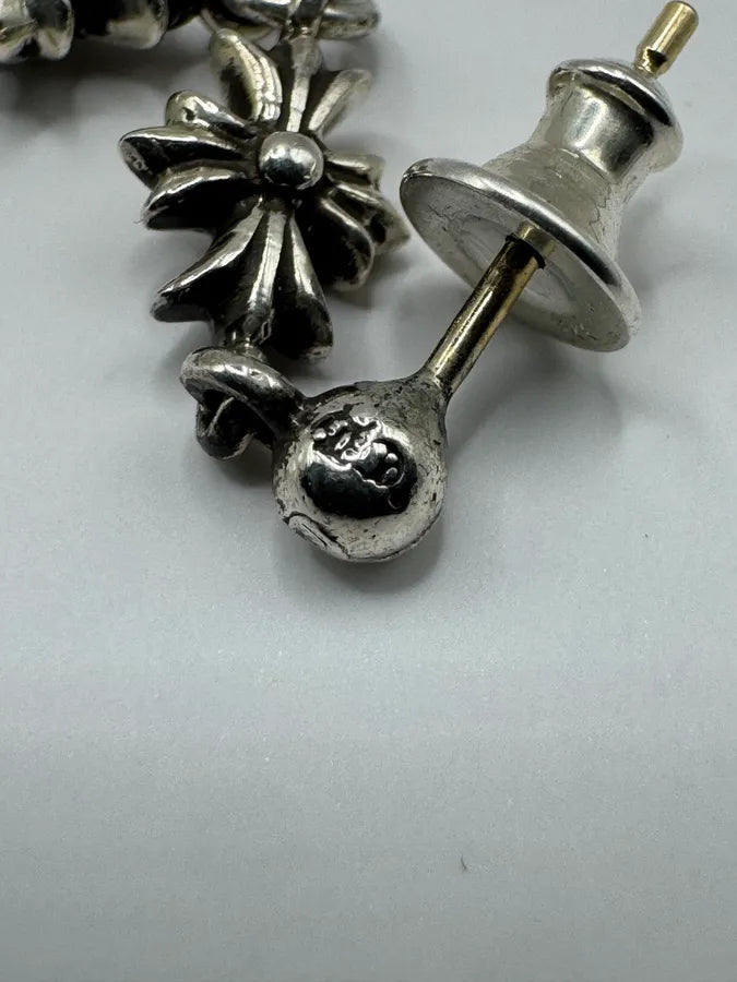 Chrome Hearts 5 Drop Tiny E Silver Earring hIxvznA 9