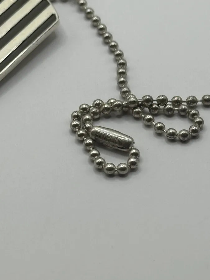 Chrome Hearts America Flag Richard Stark Fuck Dog Tag Necklace xTofRSV 2