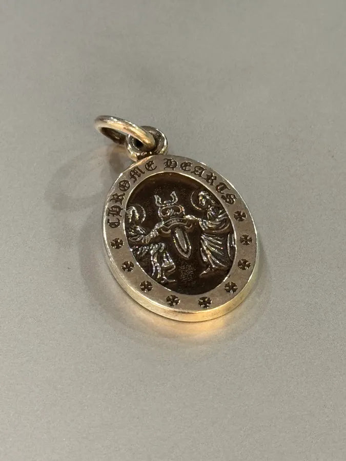 Chrome Hearts Angel Dagger Medaillon Silver Pendant OVOhQbb 0