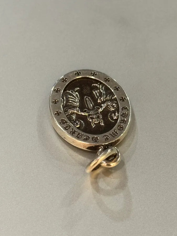 Chrome Hearts Angel Dagger Medaillon Silver Pendant OVOhQbb 4
