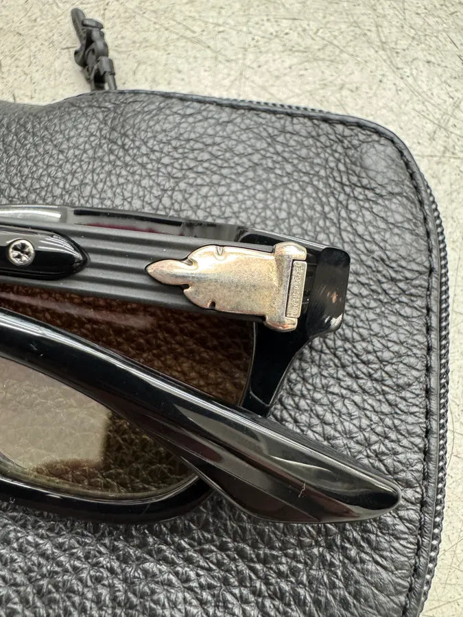 Chrome Hearts Baggins Black Sunglasses eBrSNOZ 1
