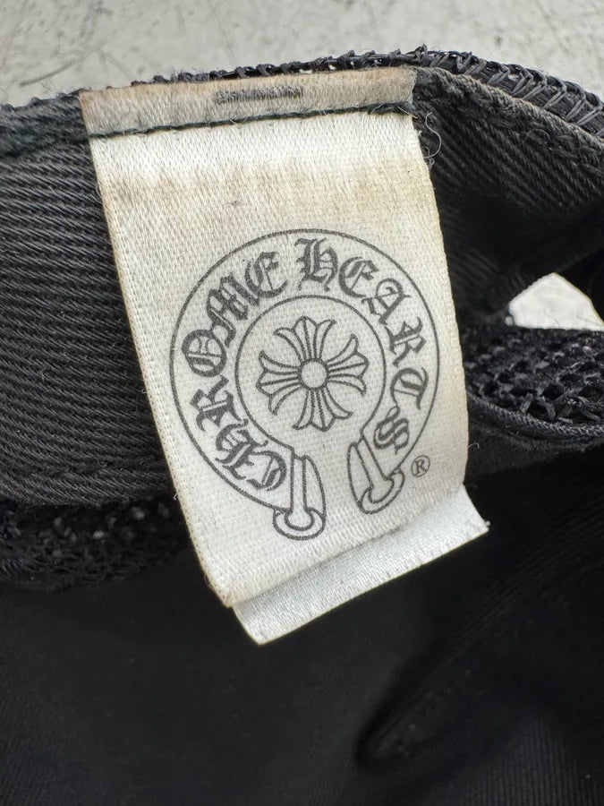 Chrome Hearts Black Denim Fleur de Lys Trucker Hat xGzbzif 13