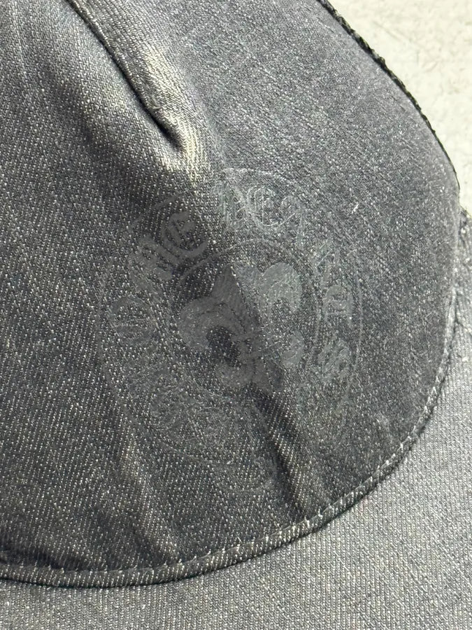 Chrome Hearts Black Denim Fleur de Lys Trucker Hat xGzbzif 5