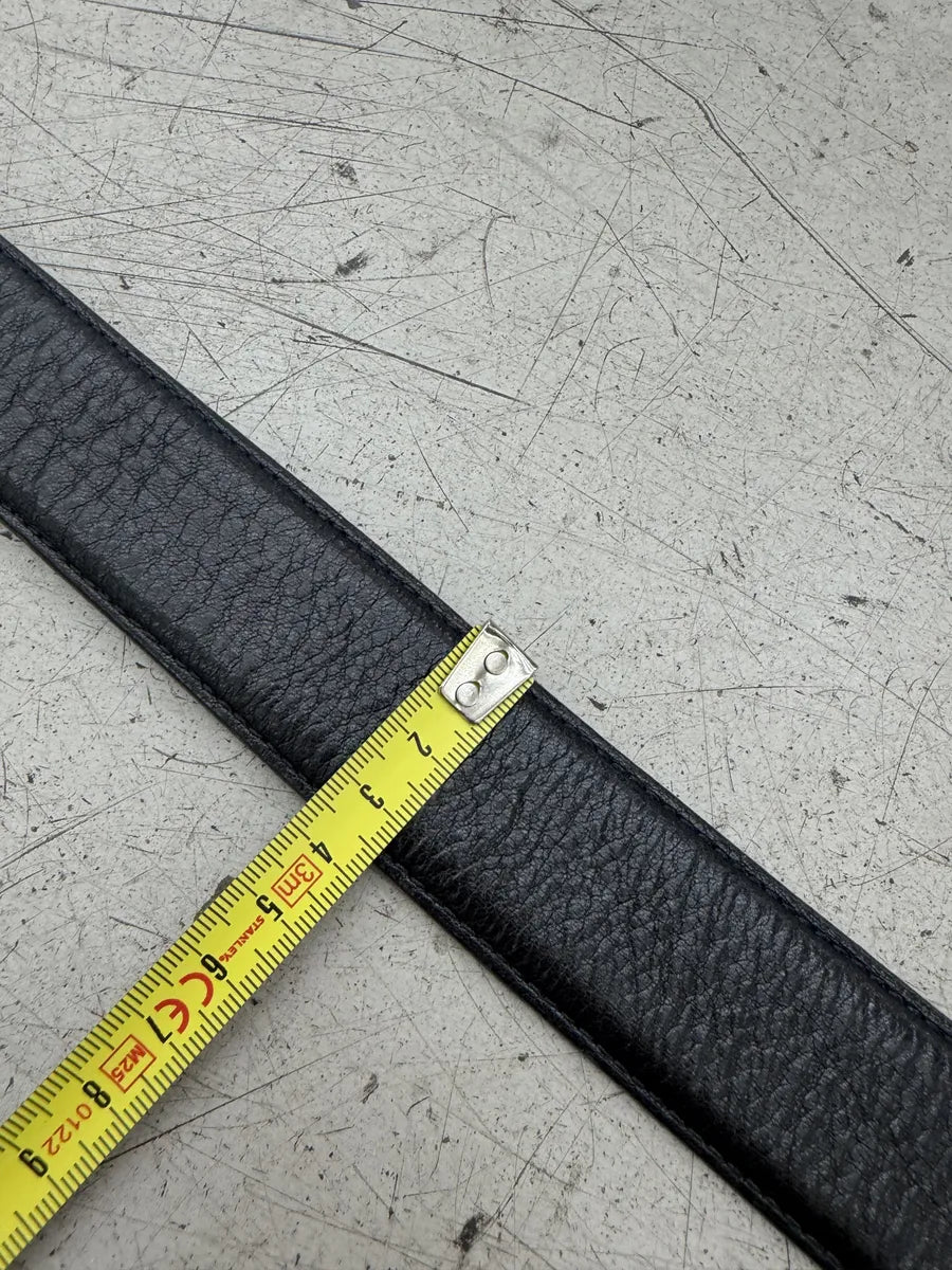 Chrome Hearts Black Leather Band Strap Belt jzmzRjI 12