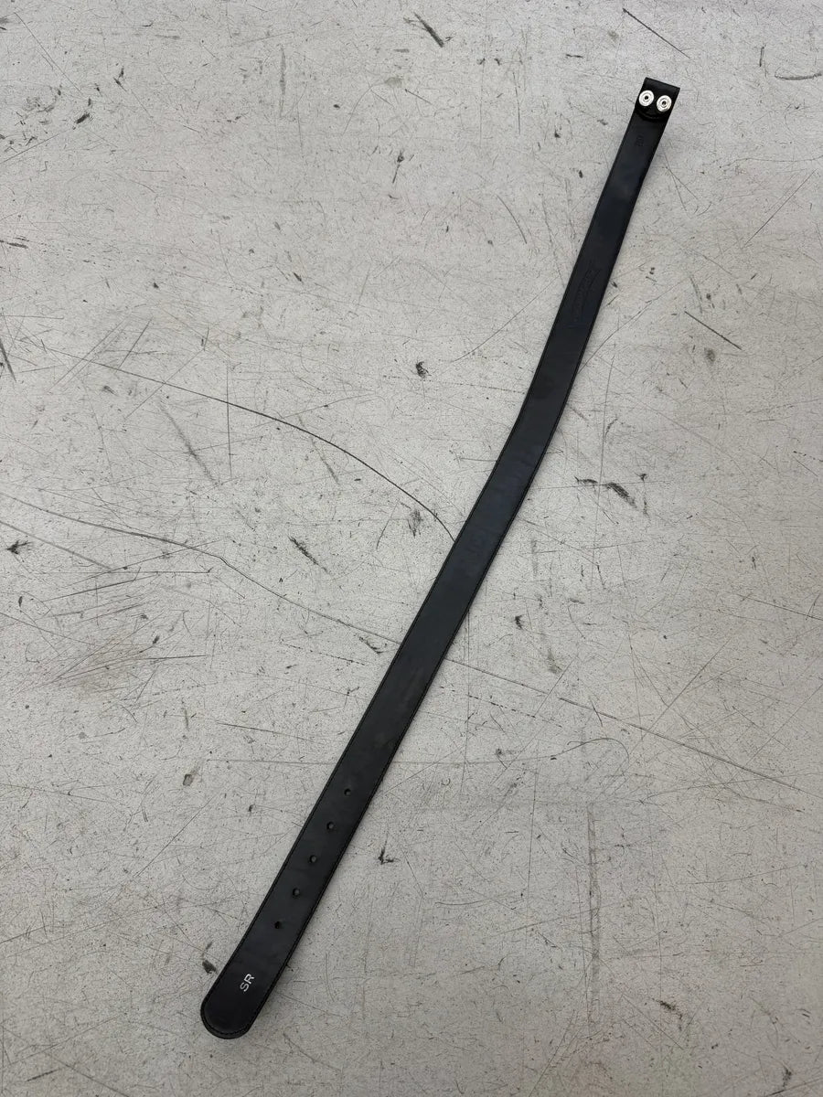 Chrome Hearts Black Leather Band Strap Belt jzmzRjI 6