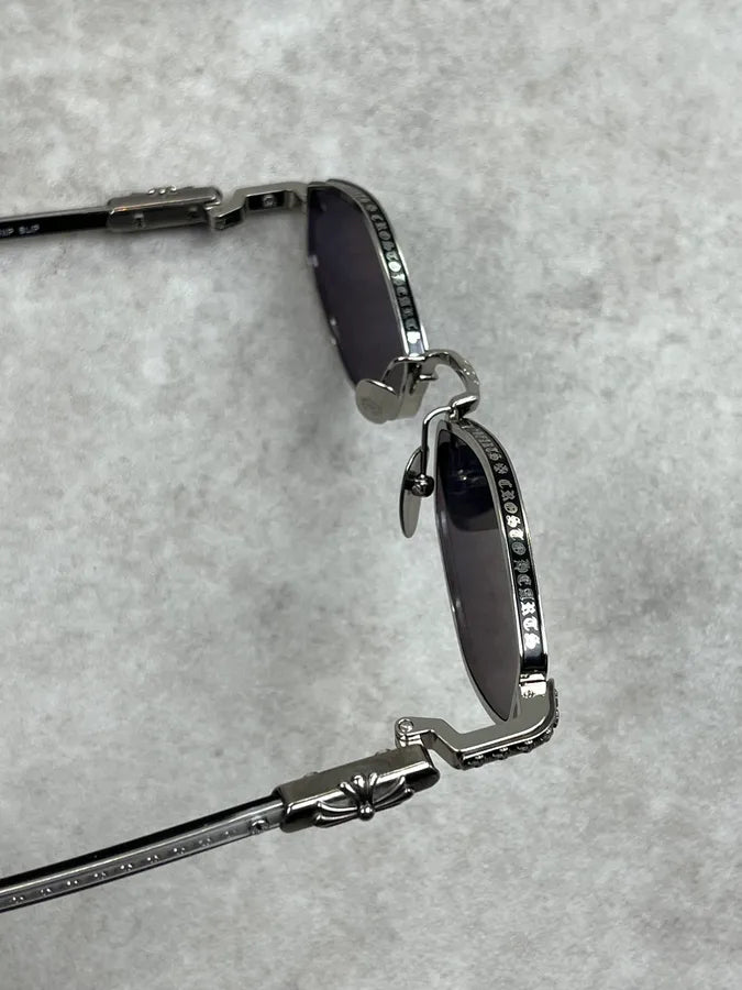 Chrome Hearts Black Metal Nip Slip Sunglasses kjsDYFe 6