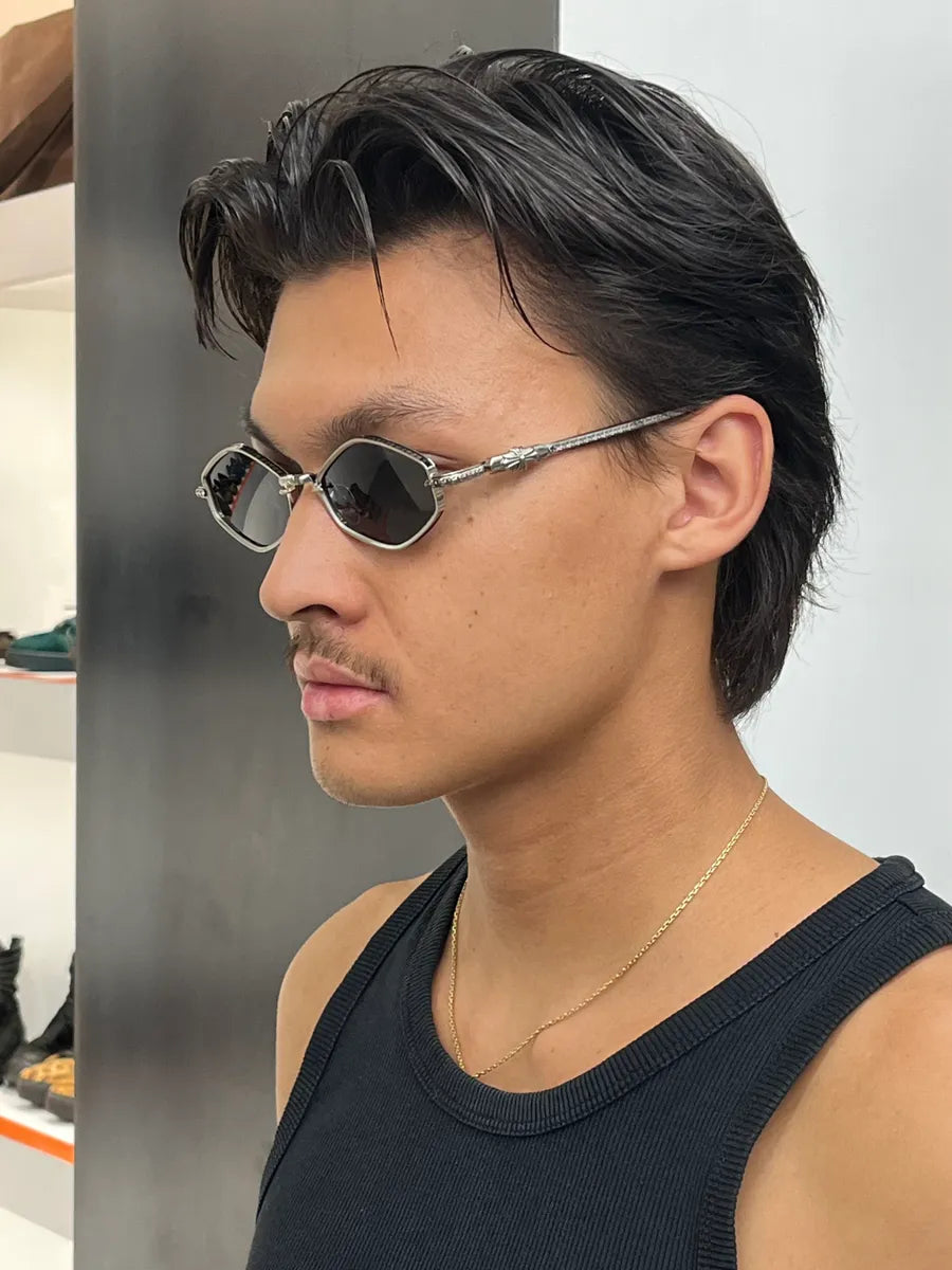 Chrome Hearts Black Metal Nip Slip Sunglasses kjsDYFe 3
