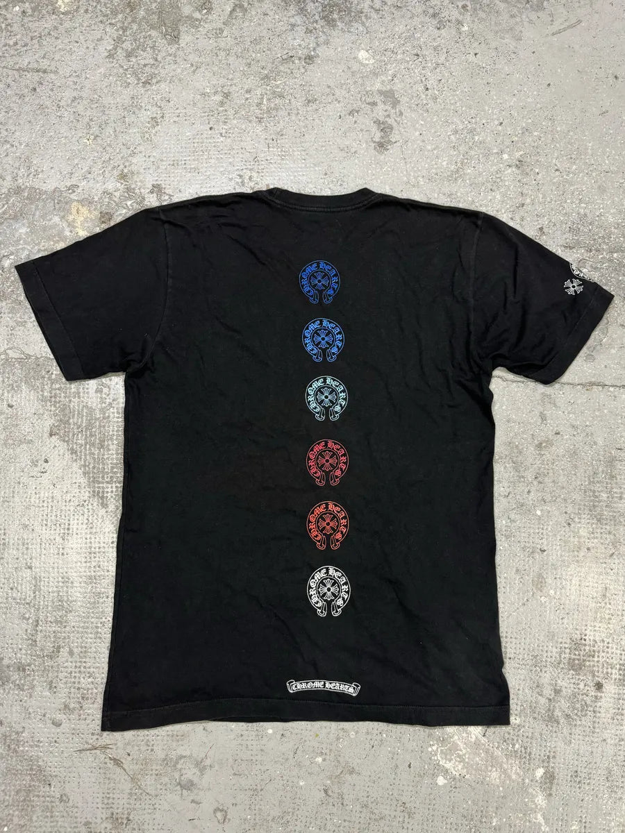 Chrome Hearts Black Multi Color Horse Shoe T-Shirt (L) FUVPobM 1