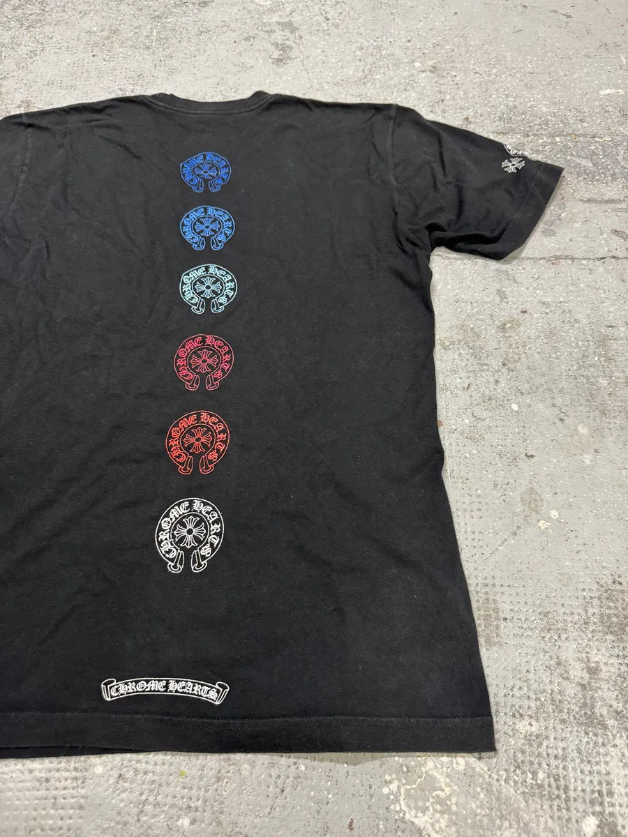 Chrome Hearts Black Multi Color Horse Shoe T-Shirt (L) FUVPobM 10