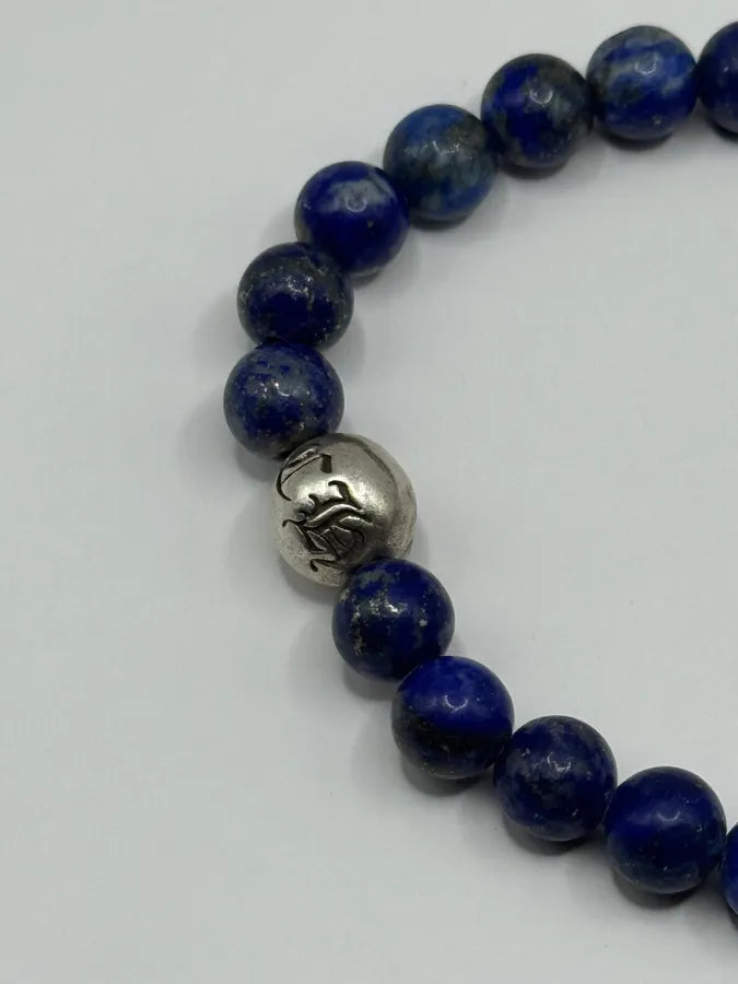 Chrome Hearts Blue Plus Bead Bracelet axKfILq 4