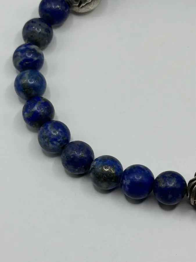 Chrome Hearts Blue Plus Bead Bracelet axKfILq 6