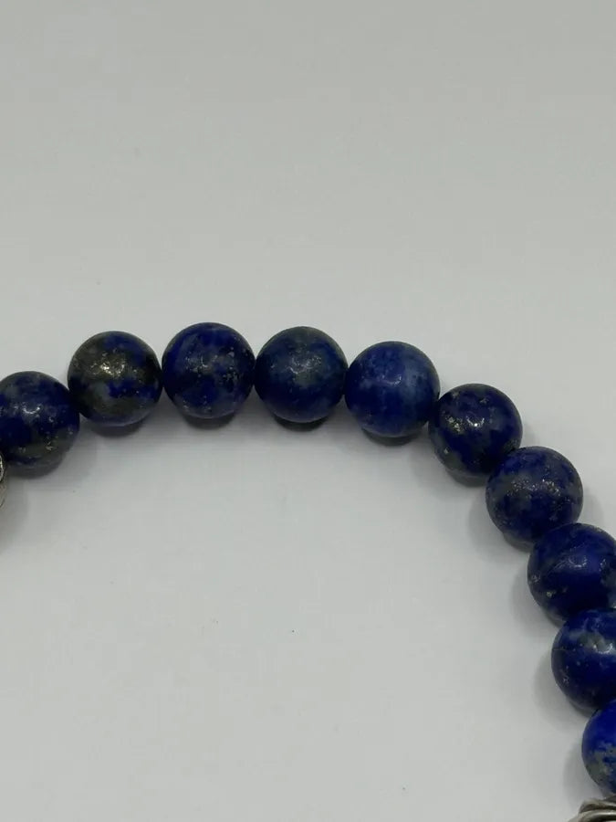 Chrome Hearts Blue Plus Bead Bracelet axKfILq 9