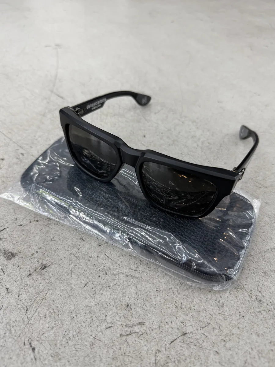 Chrome Hearts Box Officer Black Mat Sunglasses NwzeDej 1